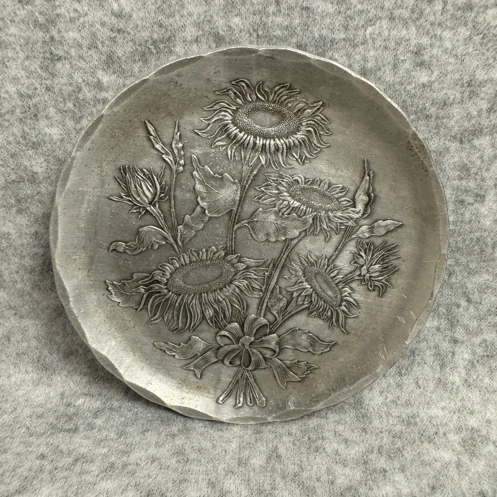 Vintage Wendell August Hand Forge Aluminum Trinket Dish Made in USA